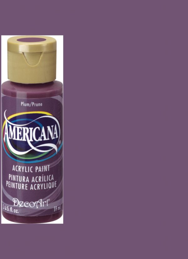 Plum Acrylic Paint, Stenciling Supplies