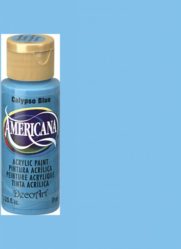 Calypso Blue Acrylic Paint, Stencil Supplies