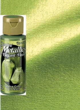 Crystal Green Metallic Acrylic Paint, Stencil Supplies