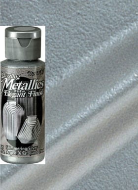 Shimmering Silver Metallic Acrylic Paint