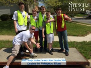 storm drain stencils