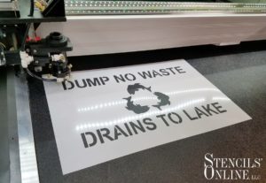 laser cut storm drain stencils