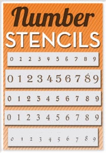 number stencils