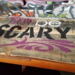 stencil pallet sign
