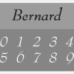 Bernard-Number-Stencil