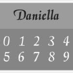 Daniella-Number-Stencil