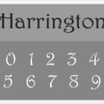 Harrington-Number-Stencil