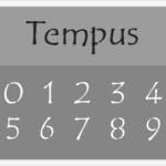 Tempus Font Number Stencil