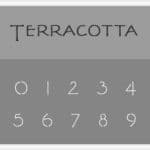 Terracotta-Number-Stencil