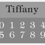 Tiffany-Number-Stencil
