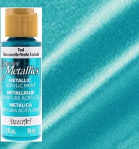 Teal Metallic Acrylic Paint