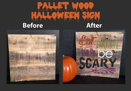 custom stenciled sign