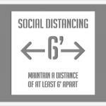 6' Social Distance Stencil