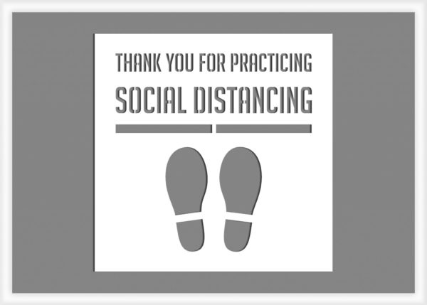 Thank_You_Social_Distance_Stencil Thank You for Practicing Social Distancing
