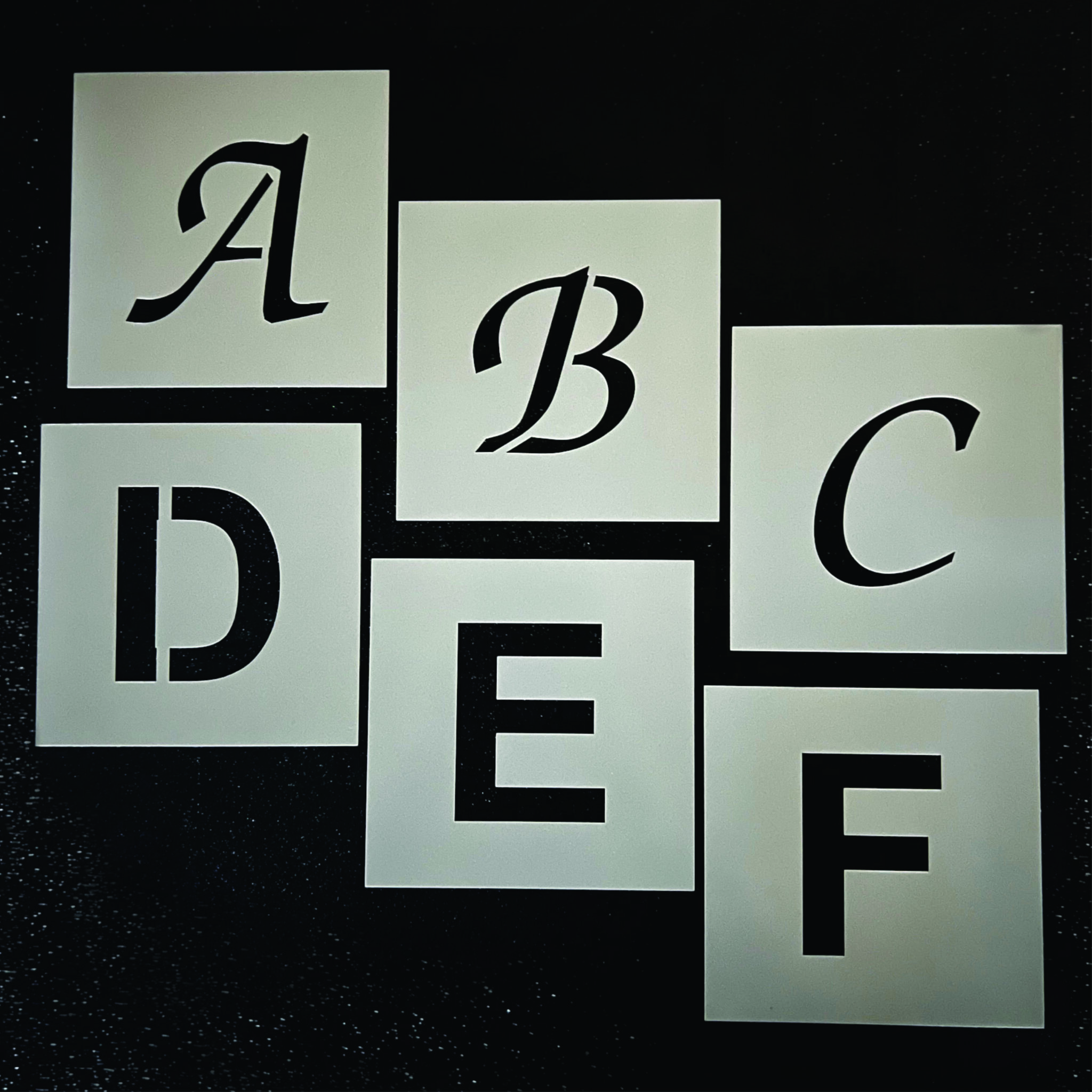 alphabet stencils